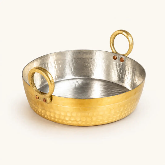 Brass Jalebi Kadai (Flat Kadai)