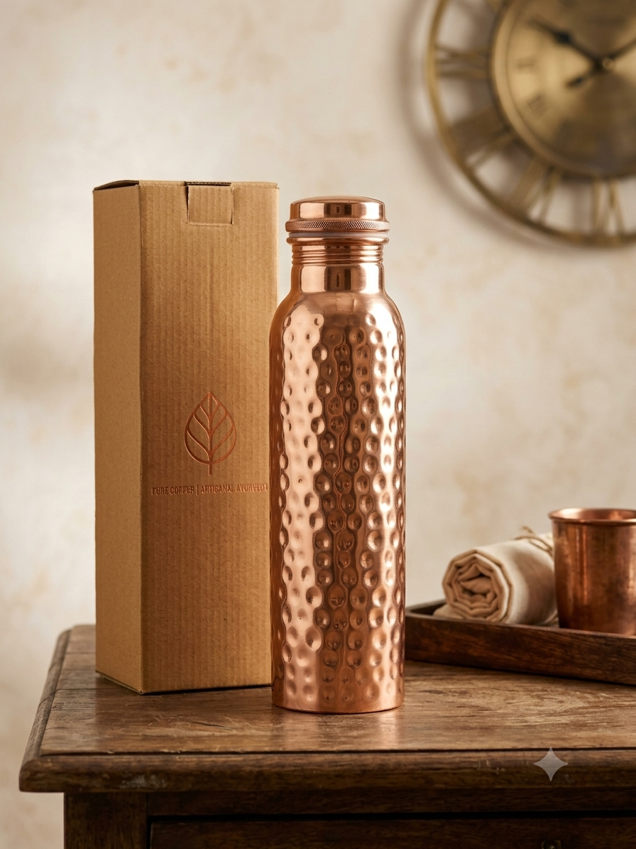 Copper Water Bottle - 950 ml