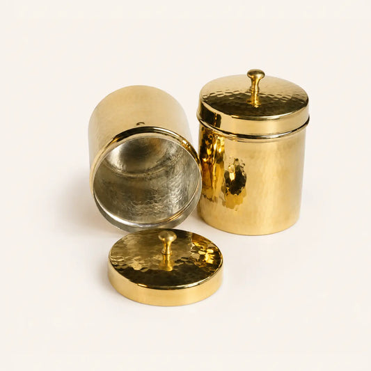 Brass Tea & Sugar Box (Dabba)