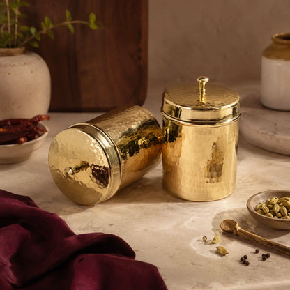 Brass Tea & Sugar Box (Dabba)