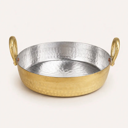 Brass Jalebi Kadai (Flat Kadai)