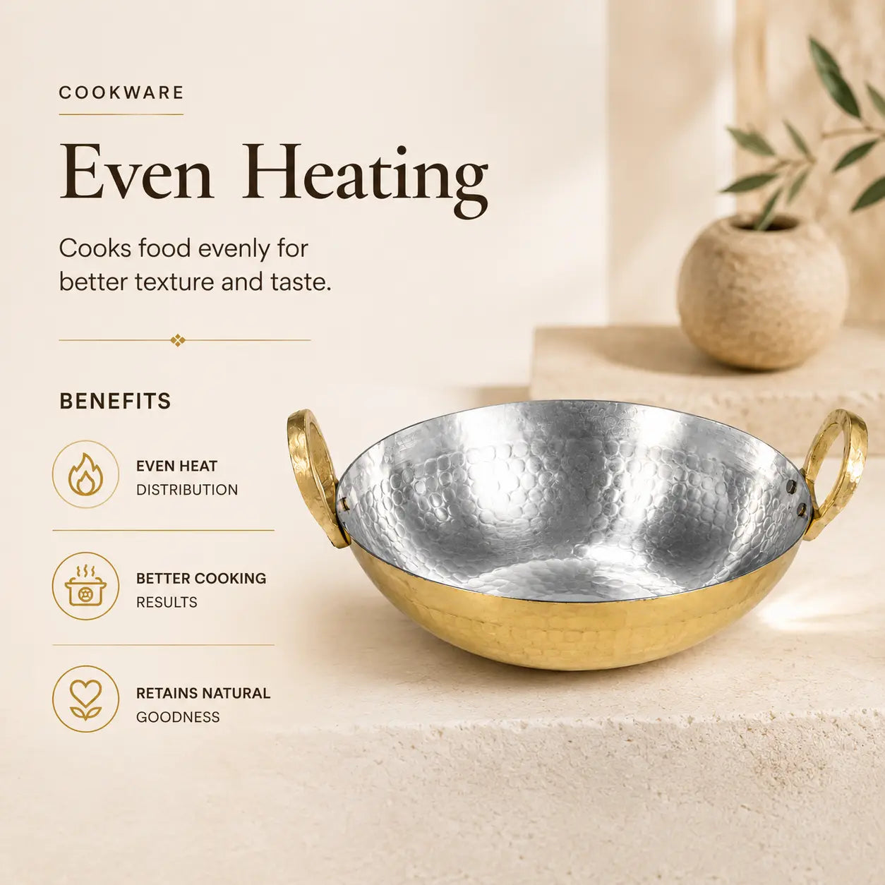 Brassium Brass Kadai