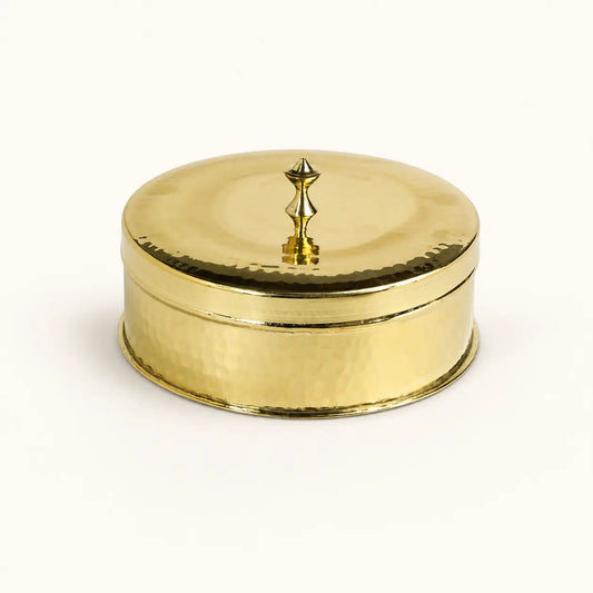 Brass Masala Dani (Spice Box)