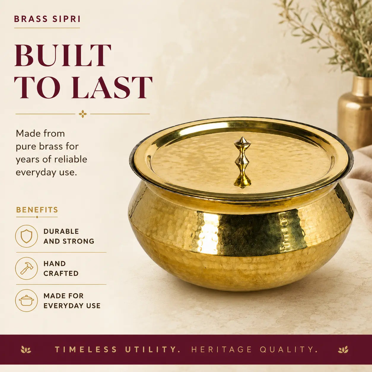 Brass Sipri (Strainer / Colander)