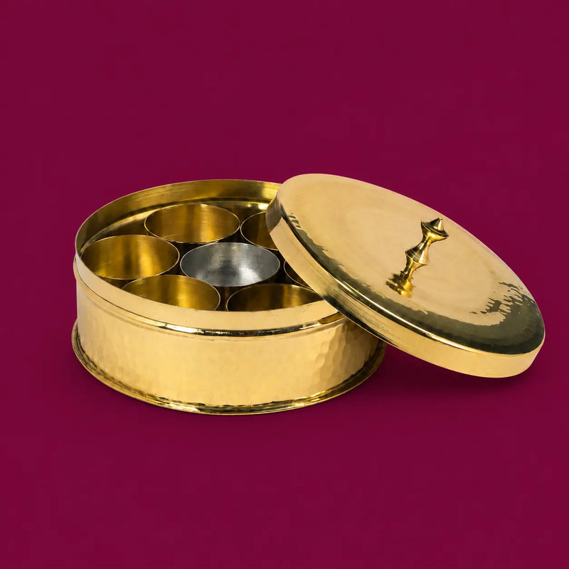 Spice Box/Masaladaani (Brass)