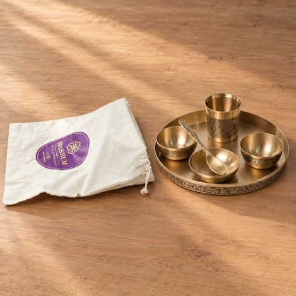 Heritage Kansa Thali Set (6 Pcs)