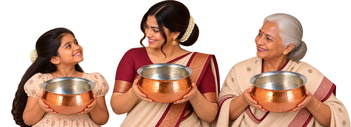 Copper Sipri (Strainer / Colander)