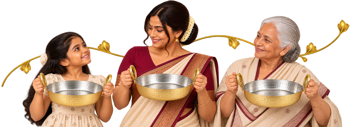 Brass Jalebi Kadai (Flat Kadai)