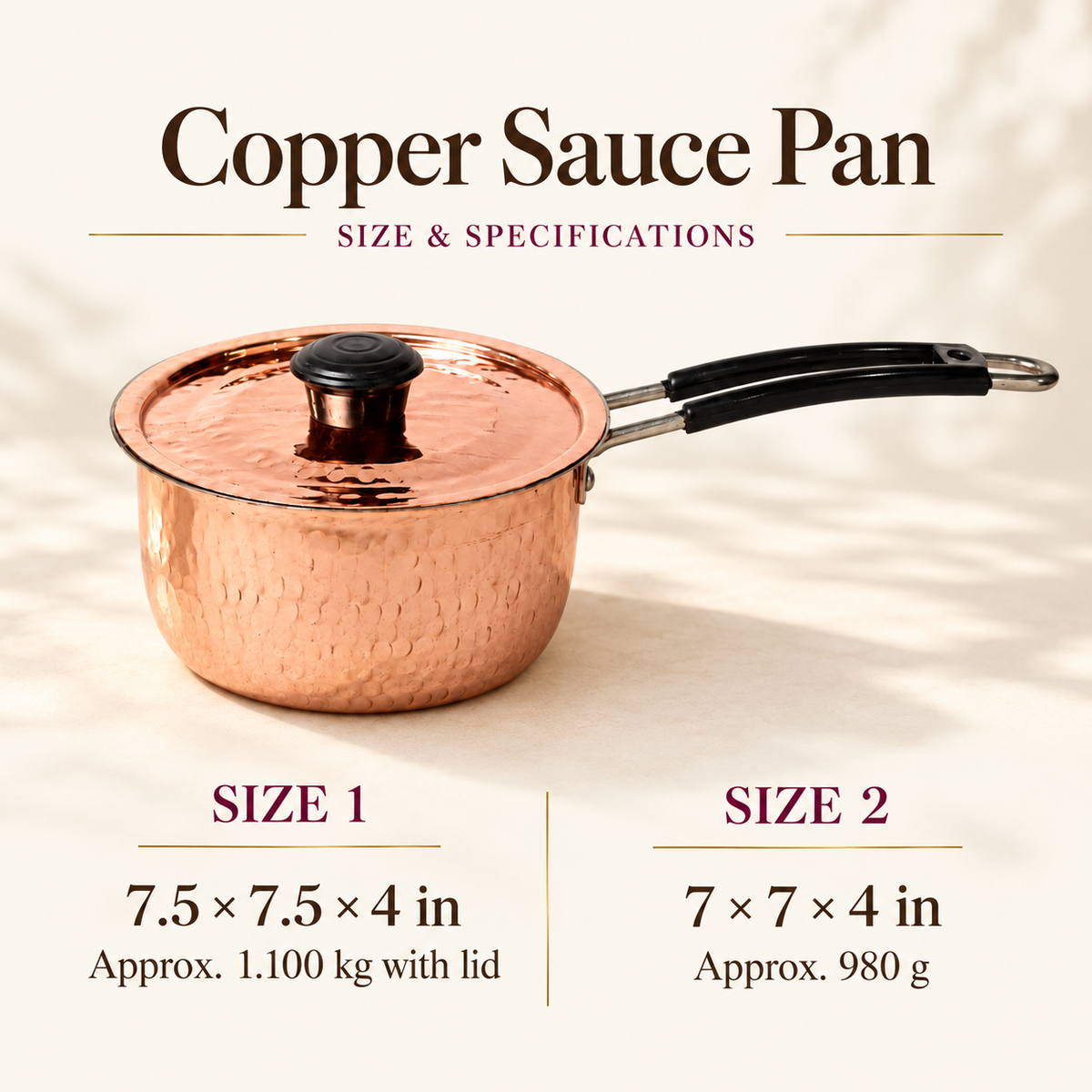 Copper Sauce/Tea Pan