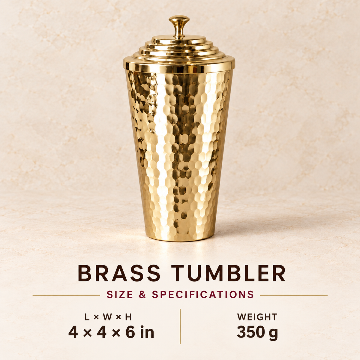 Royal Brass Water Tumbler