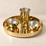 Brass Shahi Thali Set (5 Pcs)