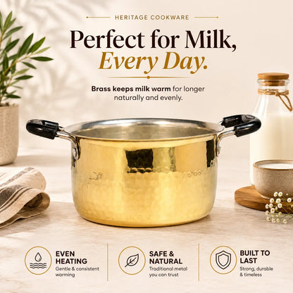Brass Doodh Patila (Milk Vessel)