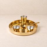 Brass Baby Thali Set (5 Pcs)
