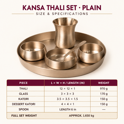 Kansa Thali Set (6 Pcs)