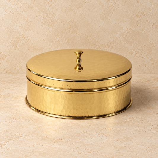 Brass Masala Dani (Spice Box)
