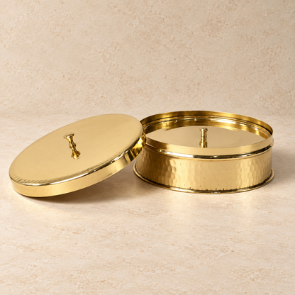 Brass Masala Dani (Spice Box)