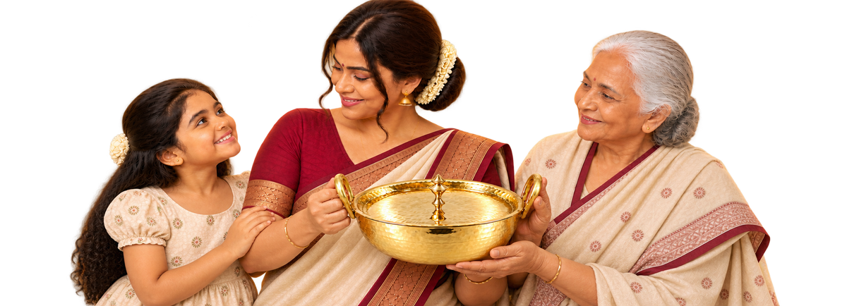 Brass Flat Kadahi